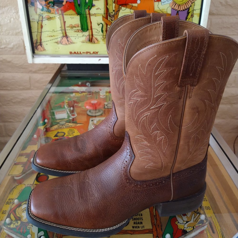 Ariat Mens Square Toe Cowboy Boots 10.5 D